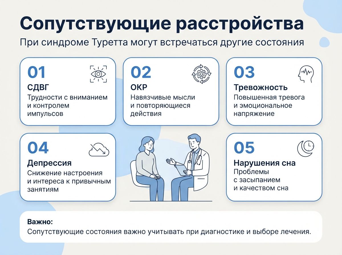 Лечение синдрома Туретта в Адлере инфографика